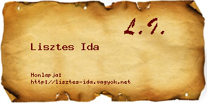 Lisztes Ida névjegykártya